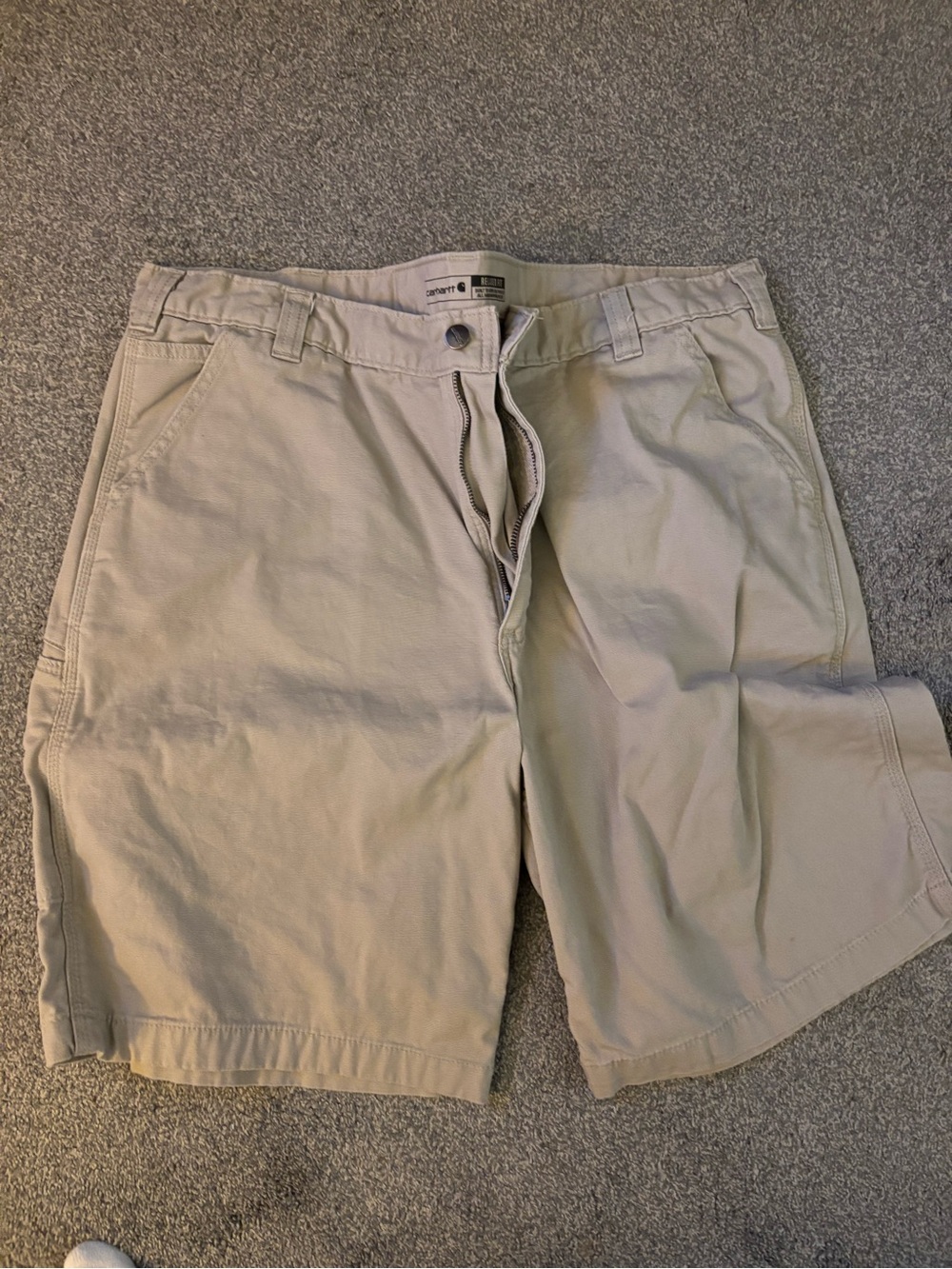 Carhartt Khaki Relaxed Fit Work Shorts